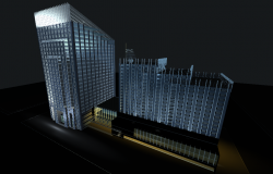 Unique Contemporary Building Innovative Modern Design in AutoCAD File