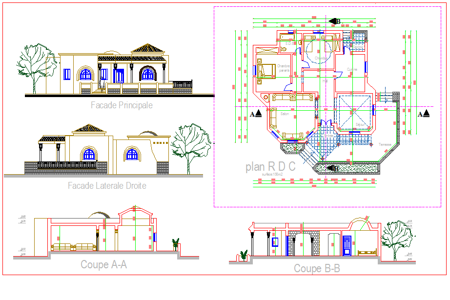 150sqm 2BHK Ground Bungalow Design with Modern Floor Layouts