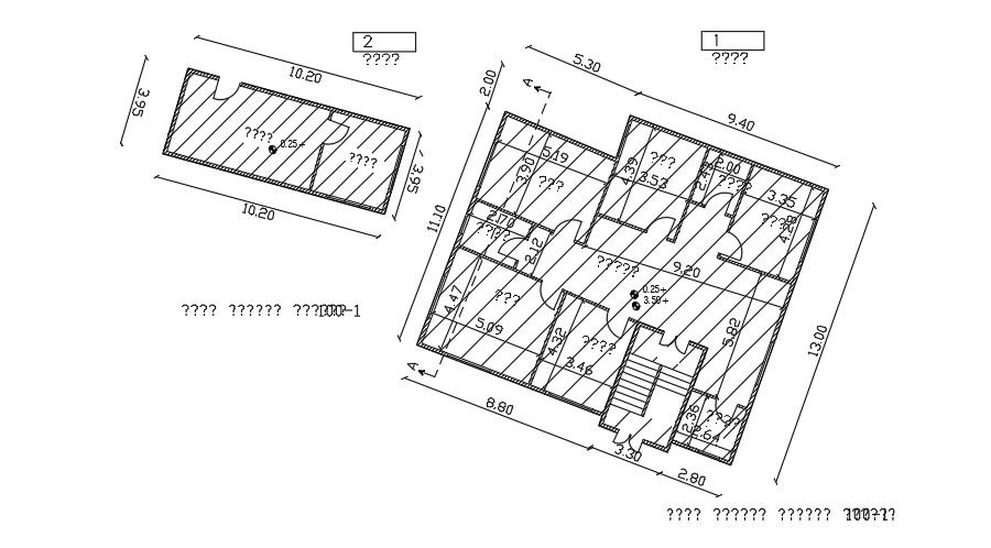 9x11m architecture house plan drawing download now