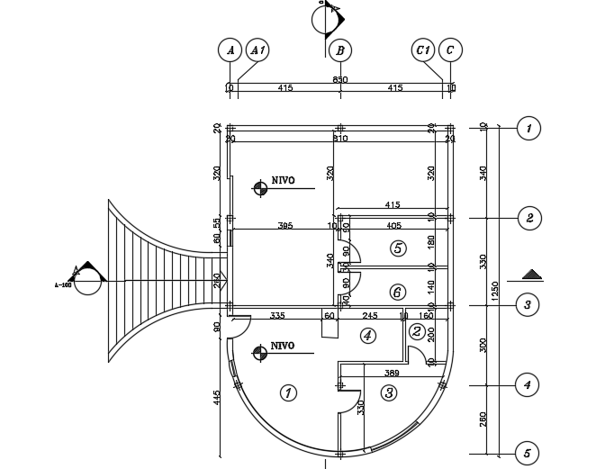 9x12m architecture 3 story ground floor bungalow house