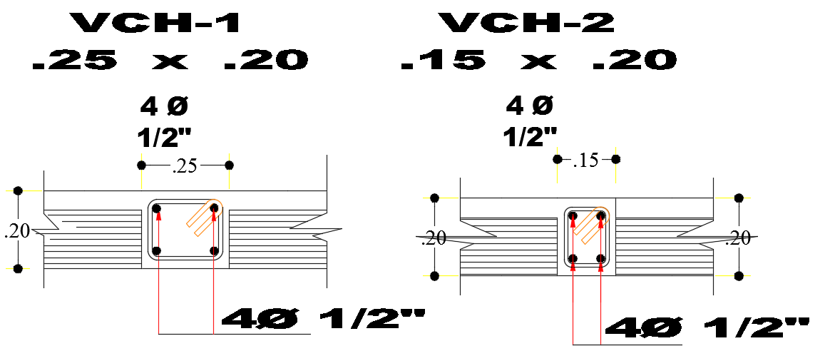 9x14m office building column cross section CAD drawing