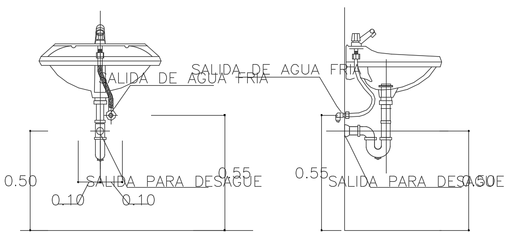 9x14m office building washbasin block is given in this file