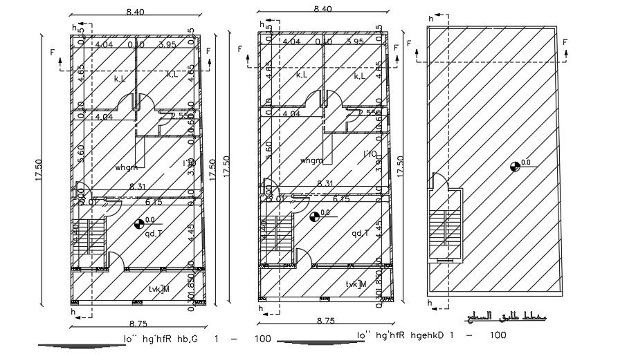 9x18 Meter Apartment Floor Plan DWG File