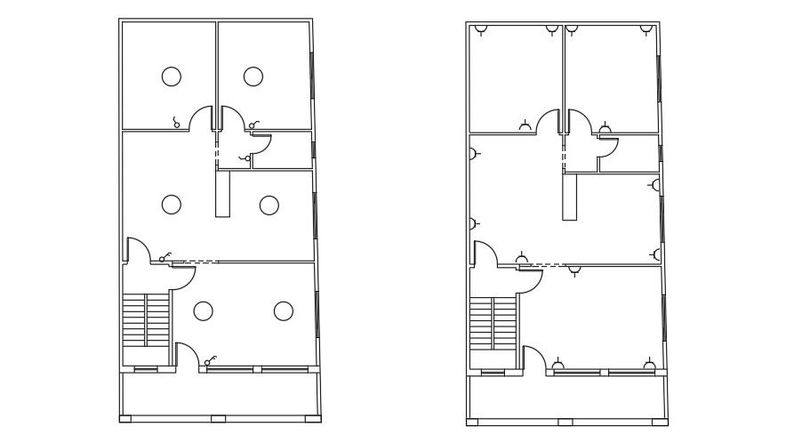 9x18 Meter Electric Plan Of Apartment AutoCAD File