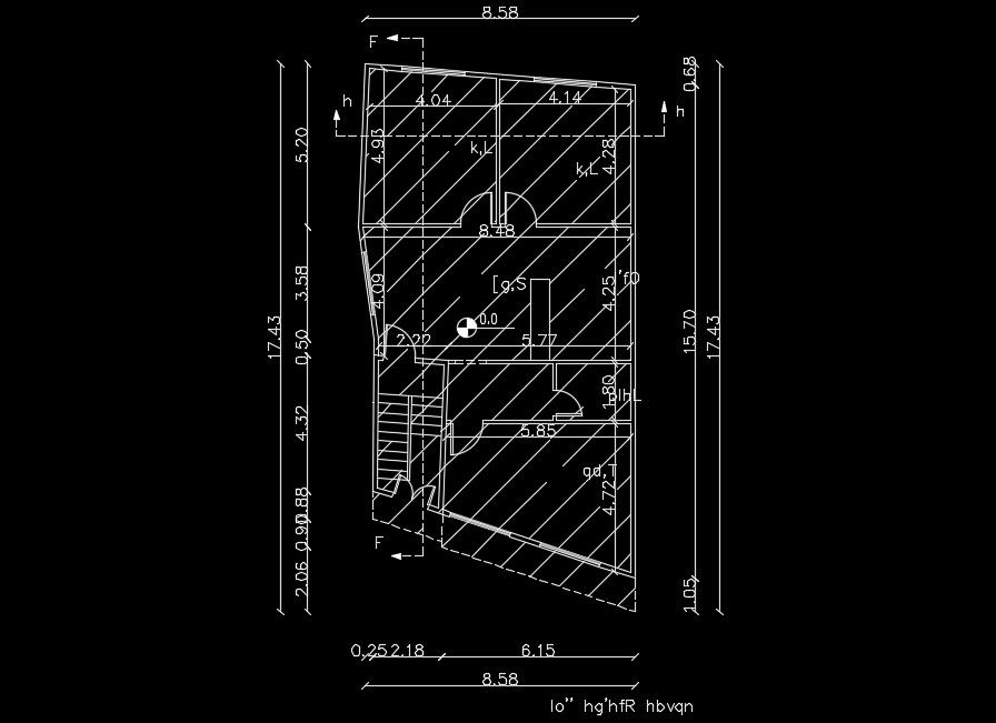 9x18m house plan is given in this AutoCAD drawing model