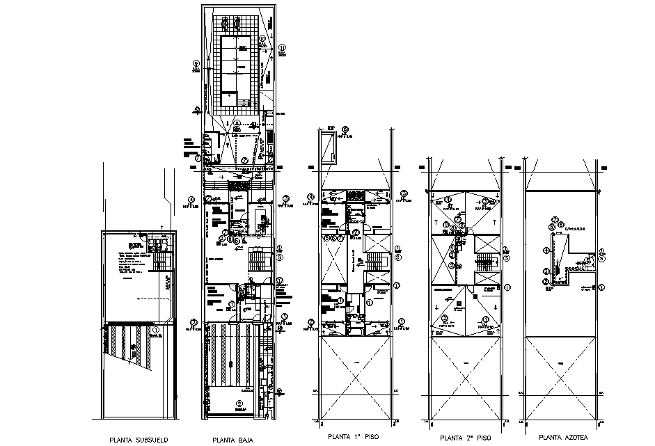 9x35m house cum guest room is given in this Autocad drawing file.Download now.