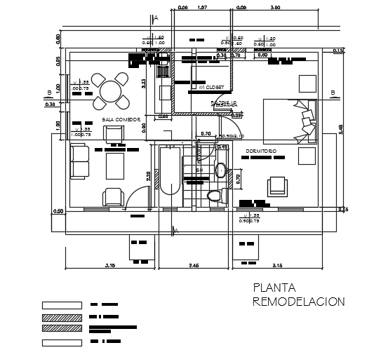 9x6m architecture 2bhk house building cad drawing is given in this file