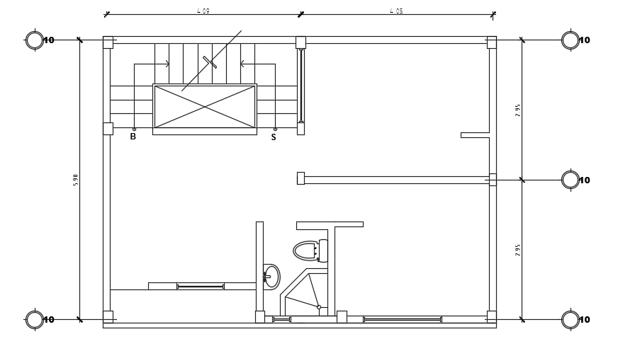 9x6m first floor bathroom location plan is given in this file