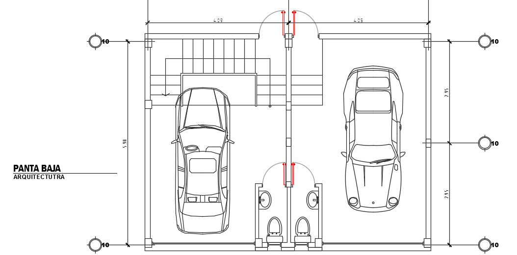 9x6m ground floor house plan cad drawing is given in this file