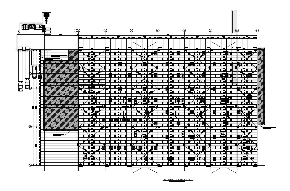 9x6m roof plan is given in this Autocad drawing file. Download now.