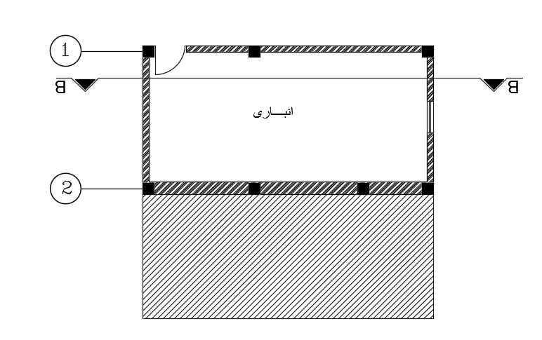9x8m house plan first floor drawing is given in this CAD file