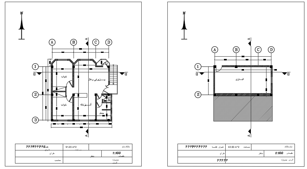 9x8m house plan ground floor, and first floor is given in this cad file