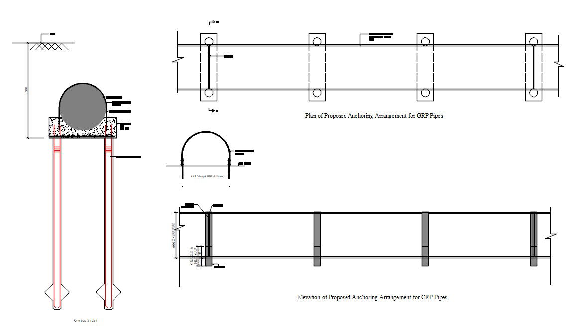 ANCHOR PILE FOR GIP PIPE