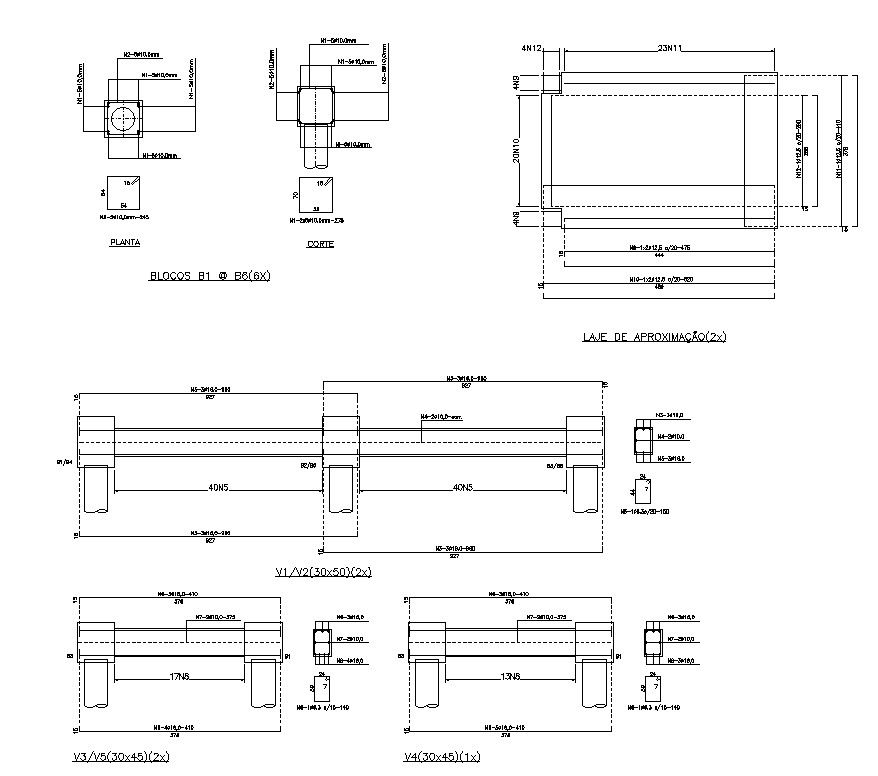 APPROACH SLAB detail design is given in AutoCAD 2D drawing, CAD file, dwg file