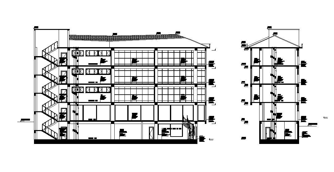 A Section view of hospital plan is available n this Autocad 2D DWG drawing file. Download now.