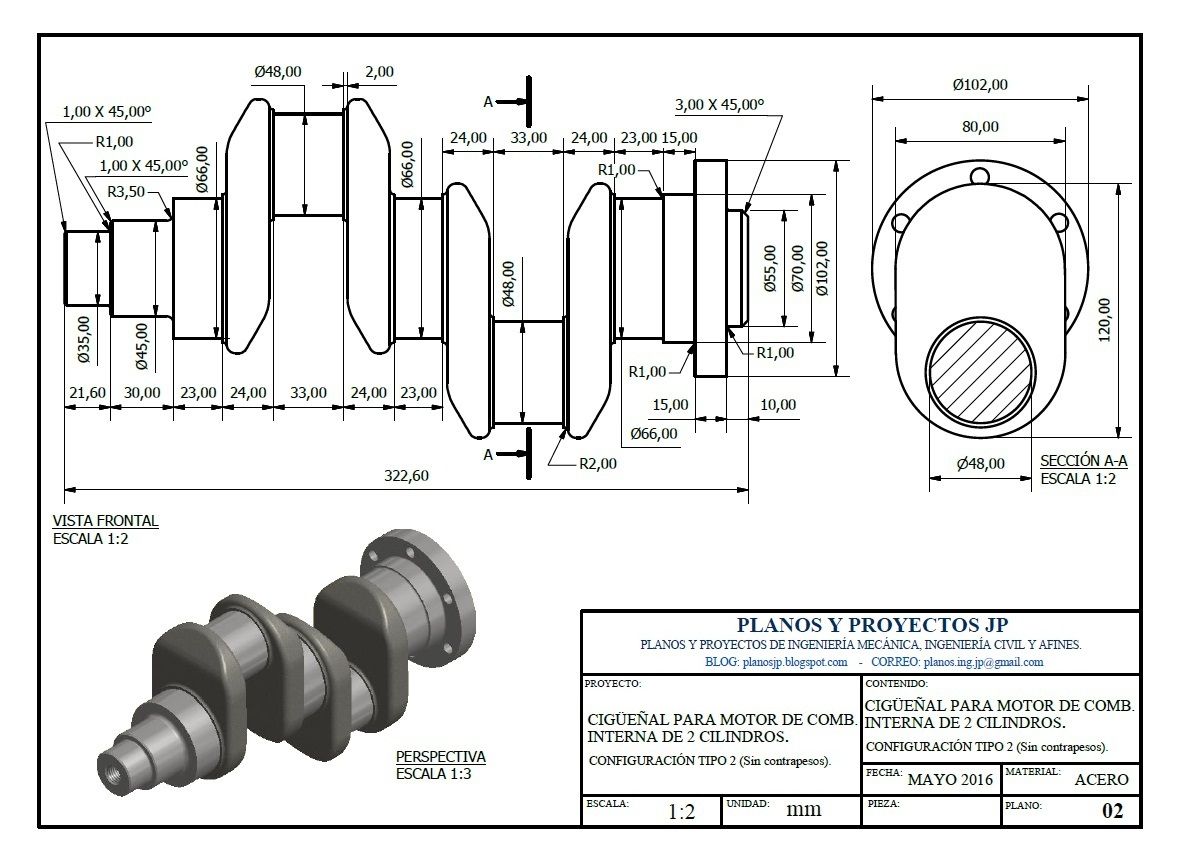 AUTOCAD PRACTICE crankshaft