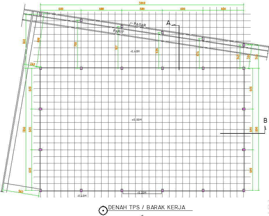 A background layout of the 33x30m warehouse plan