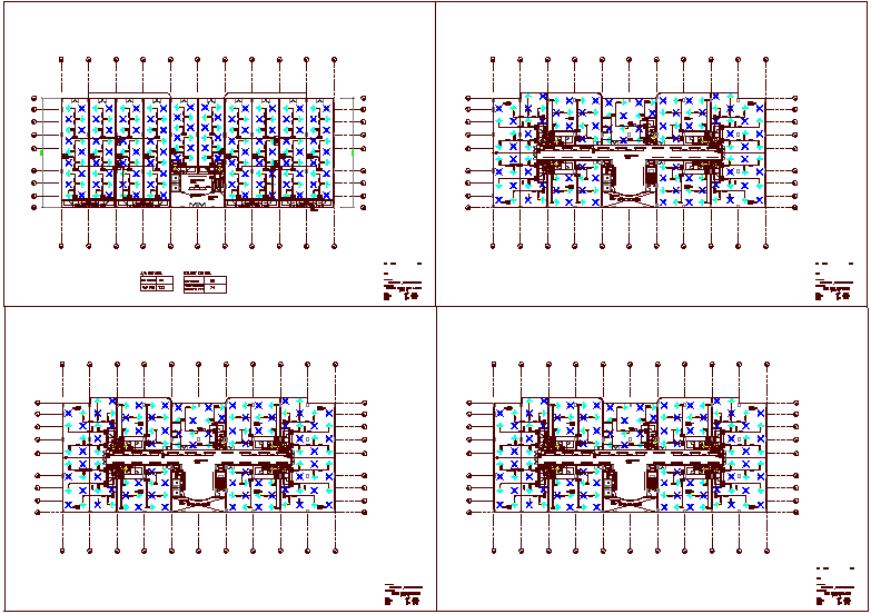 Ac and exhaust fan mounting unit view for office building dwg file