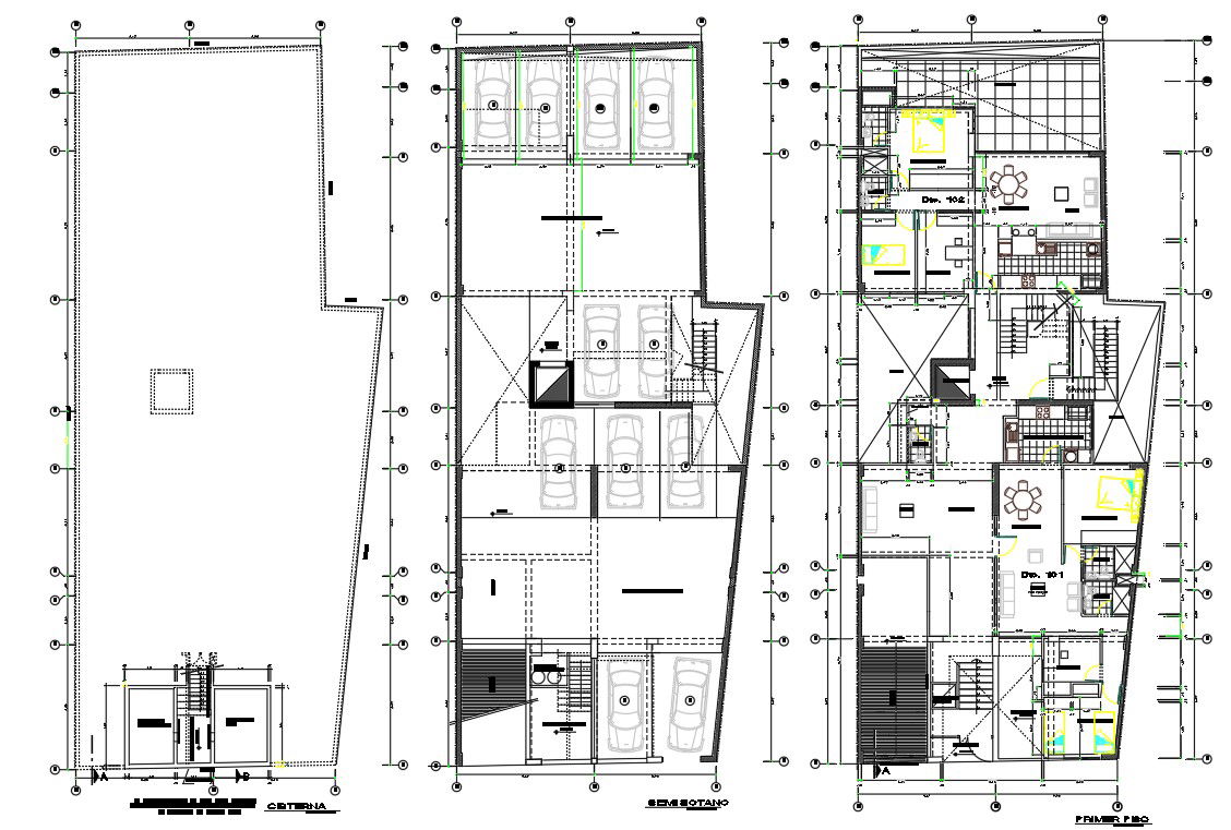Accommodation Furniture Plan AutoCAD File