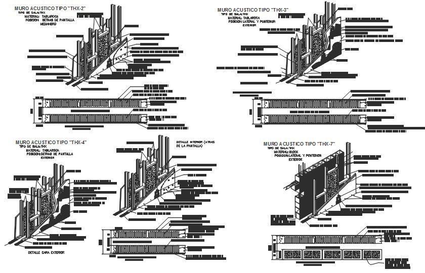 Acoustic wall details