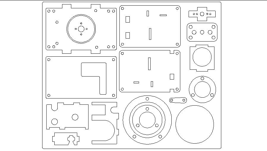 Acrylic cutting 3mm drawing cad structure details dwg file