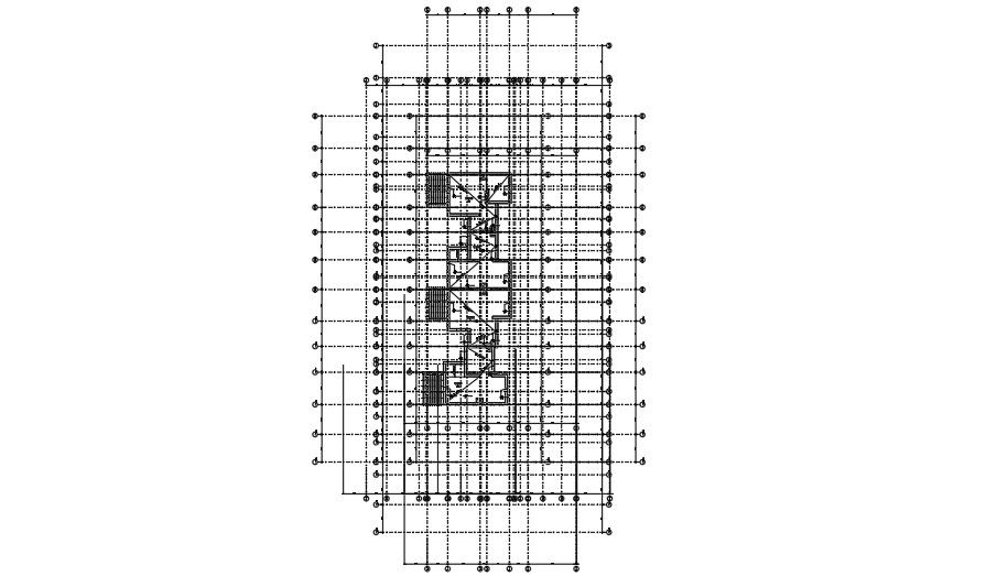 A cut section BB of the 26x19m row house plan is given
