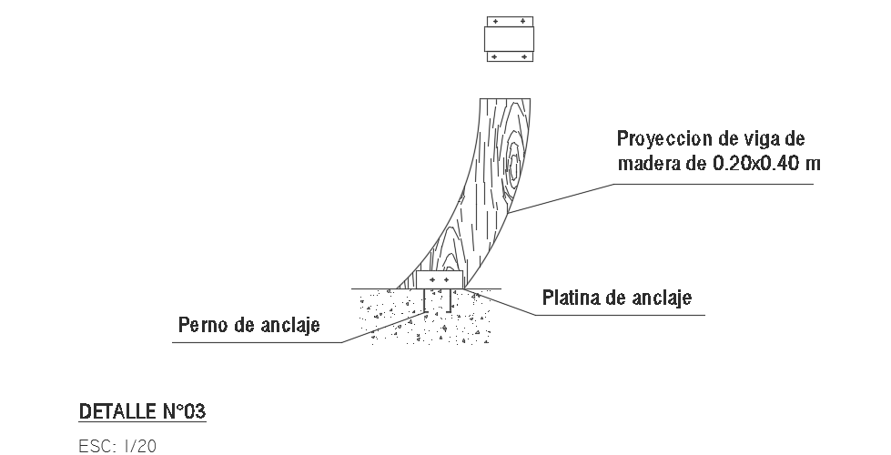 A detailed view of the 10x22m house building kitchen arch is given