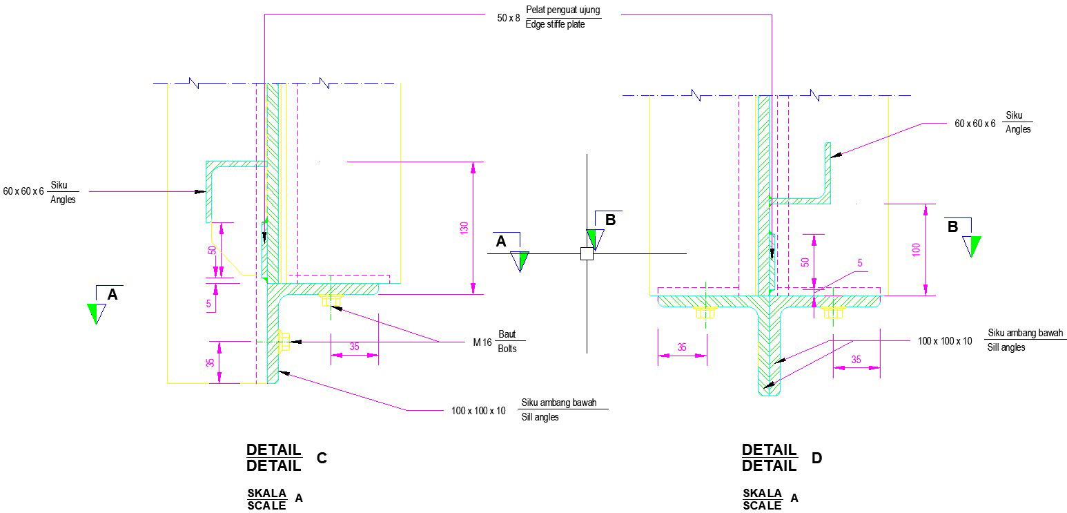 A detailed view of the territory door is given in this cad file