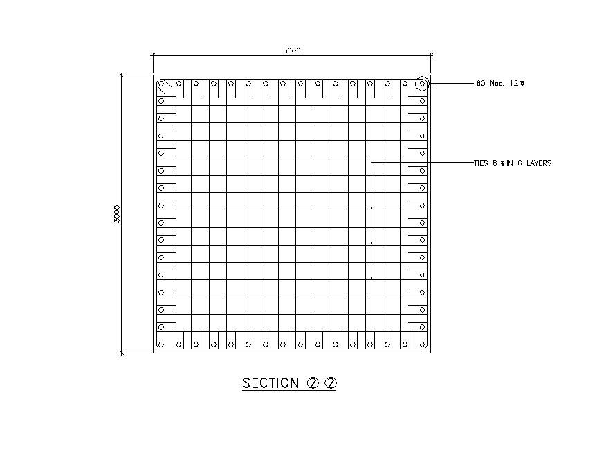 A detail of steel stack pile cap has given in this 2D Autocad DWG drawing file. Download the 2D Autocad DWG drawing file.