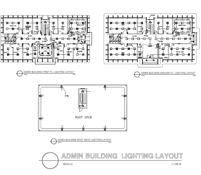Admin Building Lighting Layout