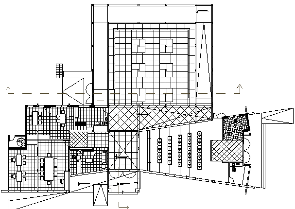 Administration Building Architecture Design, Structure dwg file