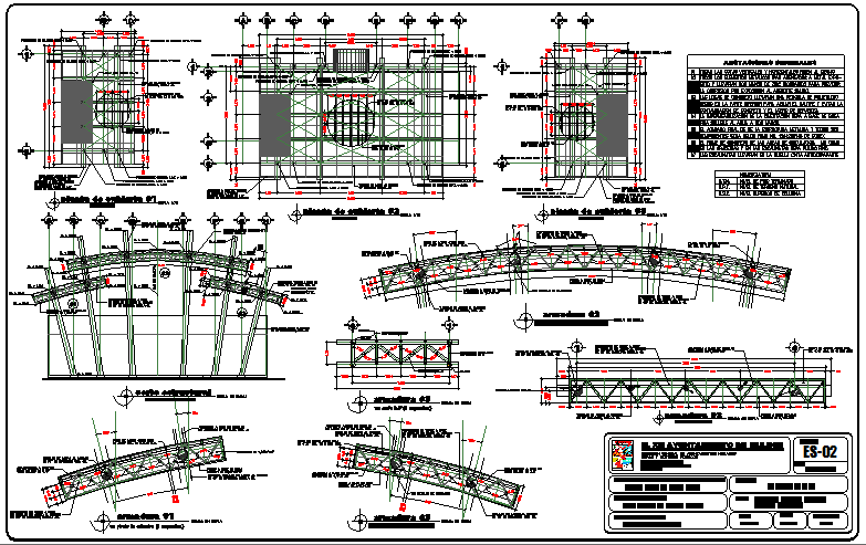Administration government building construction and auto-cad details dwg file