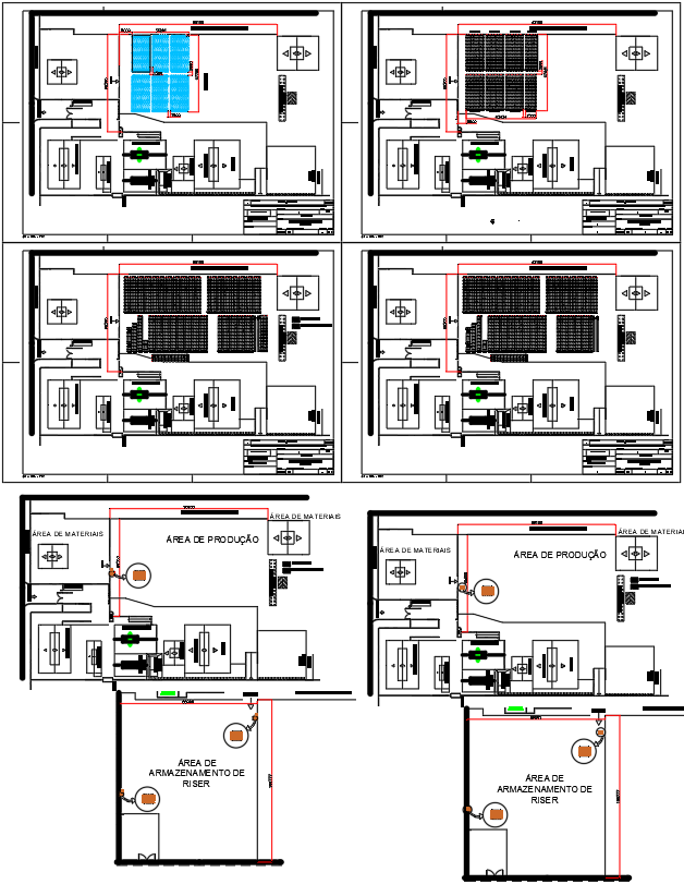 Administration Office Riser Positioning Map in AutoCAD DWG File