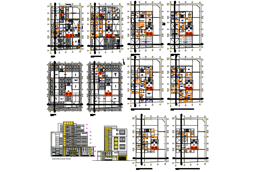 Administrative center dwg file