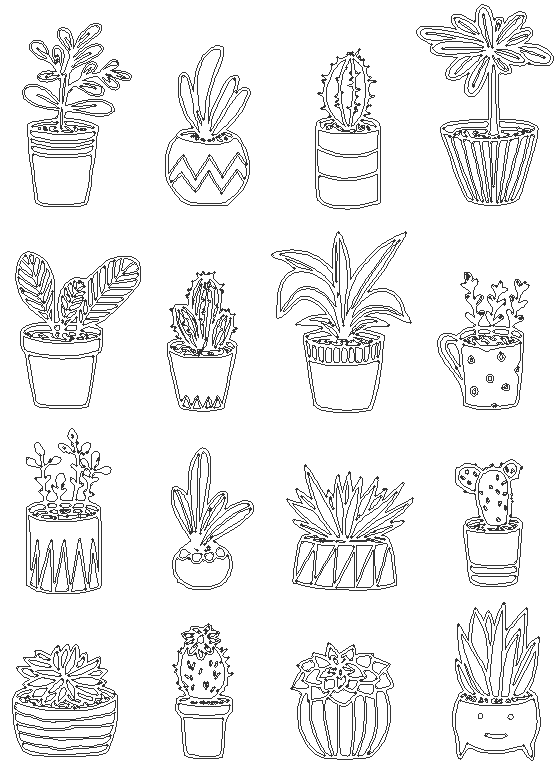 Aesthetic Plants elevation design dwg autocad drawing .