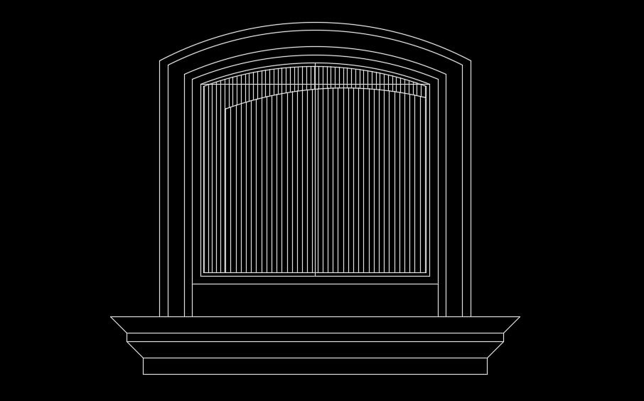 A fan unit of the 12x11m house plan