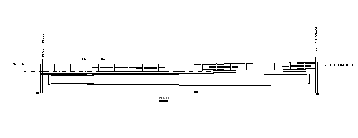 A front section view of the structure plan has been given in this Autocad drawing model. Download now.