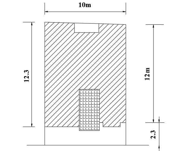 A house layout of the 10x12m plan AutoCAD model is given in this file