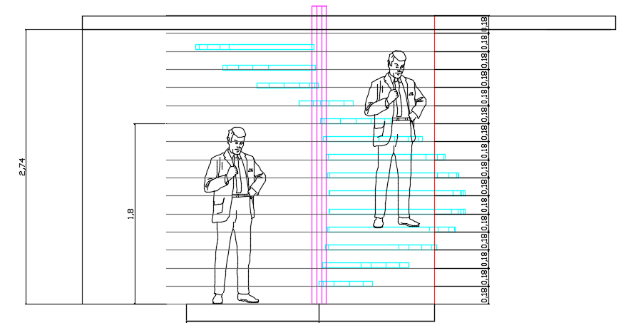 A human body CAD drawing is given in this file