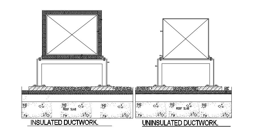 Air Conditioner Duct Design AutoCAD Drawing Download
