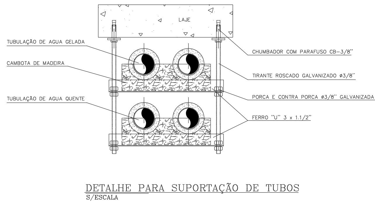 Air Ducts Installation Section Drawing