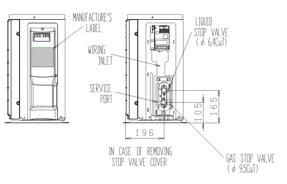 Air conditioning system in detail AutoCAD 2D drawing, CAD file, dwg file