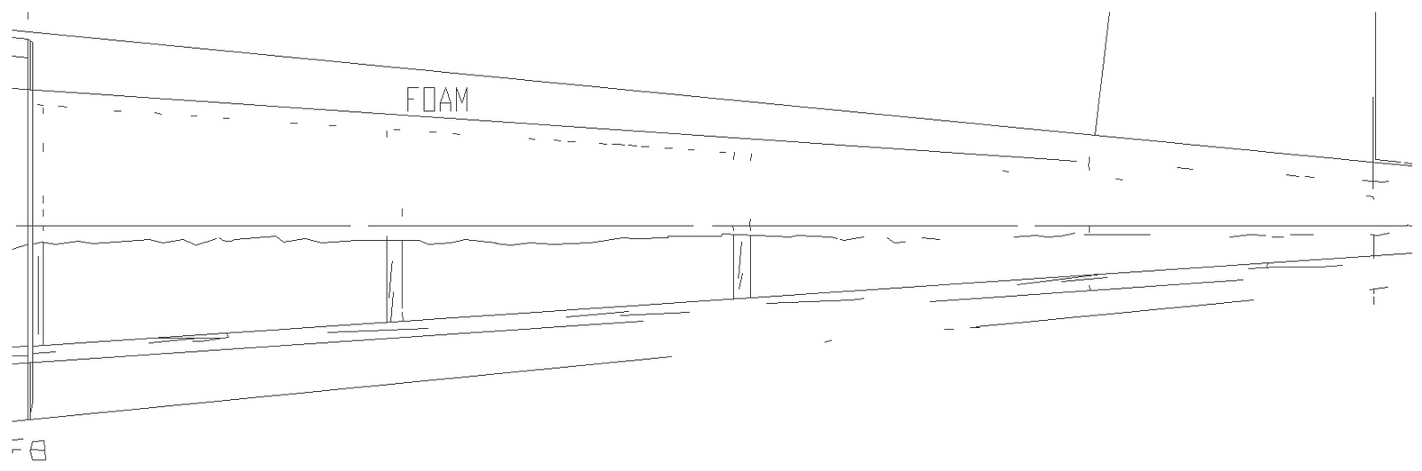 Airplan foam of micro part detailed section DWG AutoCAD drawing