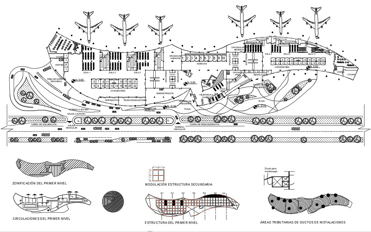 Airport Terminal Building Plan