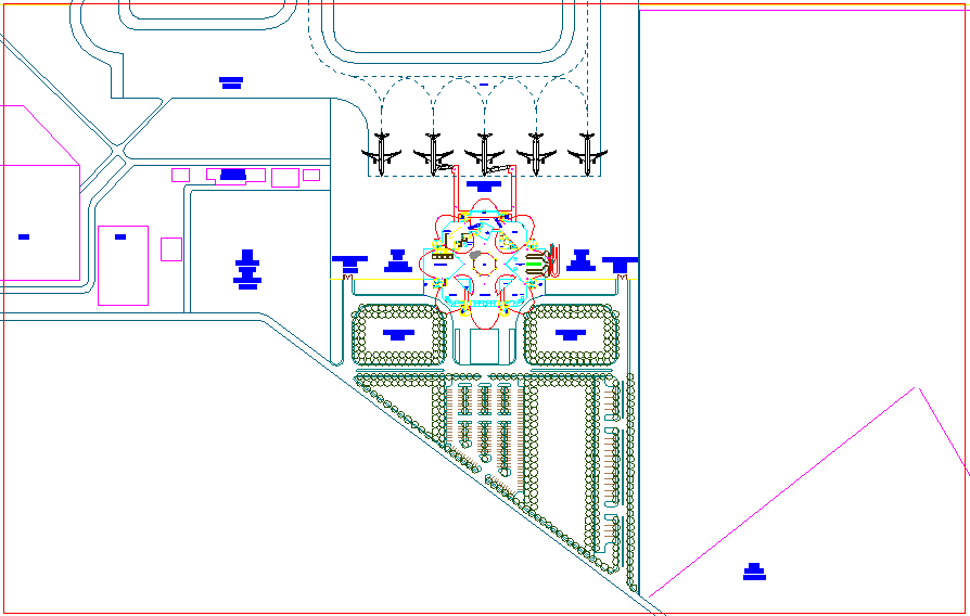 Airport site plan design