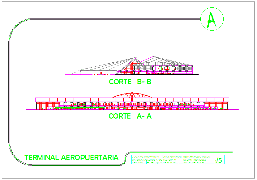 Airport terminal view