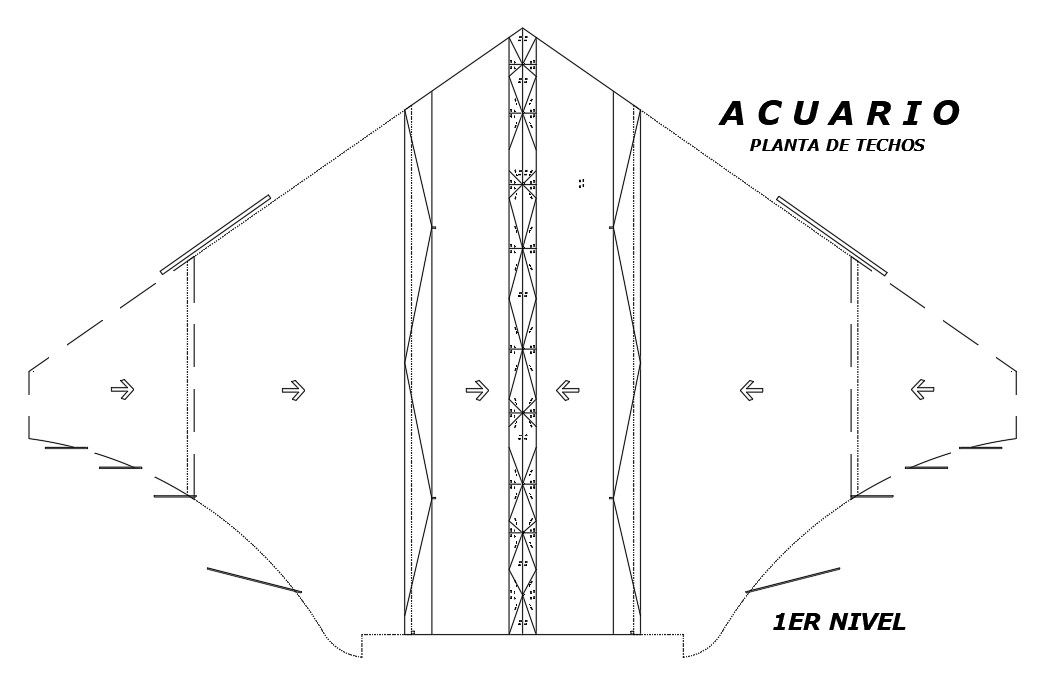 A layout of Aquarium architectural first floor plan is given in this AutoCAD drawing model. Download now.