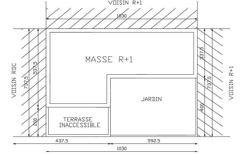 A layout of the 10x8m architecture house plan cad drawing is given in this file