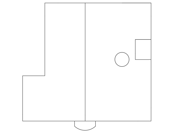 A layout of the 16x19m wonderful floor bungalow house plan diagram