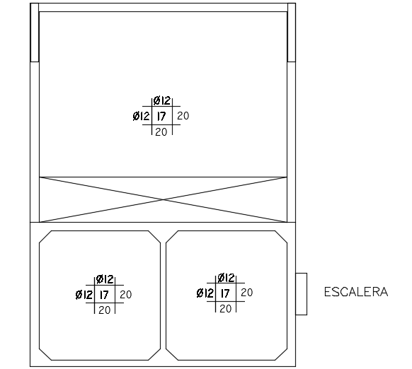 A layout of the 20x8m house building water tank is given in this file